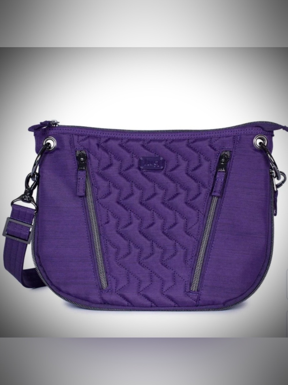 Lug Swivel Convertible Crossbody Bag. Brushed Concord Purple. NWOT. With Drizzle